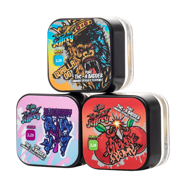 Trap'd Out Jeffrey THC-A Badder Dabs 2.2G